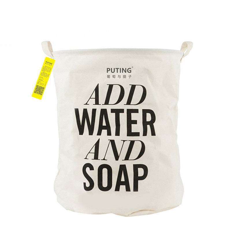 Unique Foldable Cotton Linen Washing Clothes Laundry Basket Bag Hamper Storage-Dollar Bargains Online Shopping Australia