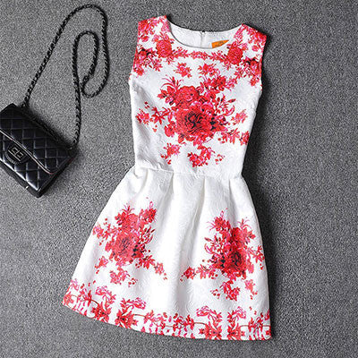 Actionclub Mother Daughter Dresses Family Matching Clothing Girls Dress Sleeveless Formal Print A-line Dress For Summer Kid-Dollar Bargains Online Shopping Australia