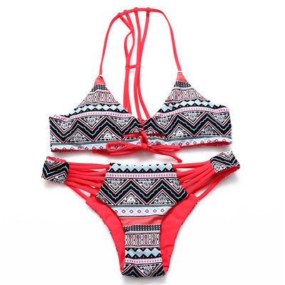 Reversible Lady Bandage Bikini Halter Swimsuit Bandeau Bikini Brazilian Maillot De Bain-Dollar Bargains Online Shopping Australia