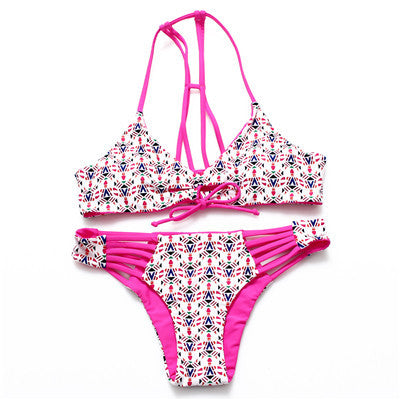 Reversible Lady Bandage Bikini Halter Swimsuit Bandeau Bikini Brazilian Maillot De Bain-Dollar Bargains Online Shopping Australia