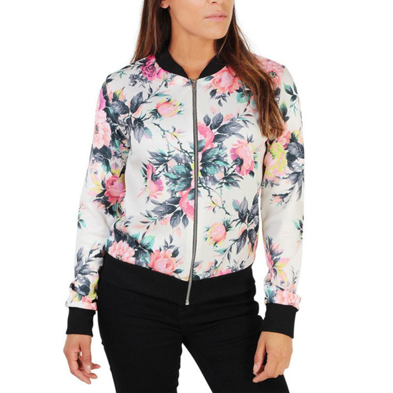 6 Styles Women Autumn Jackets Short Tops Long Sleeve Floral Print Coat Vintage Women Clothing Bomber Jacket Chaquetas Mujer-Dollar Bargains Online Shopping Australia