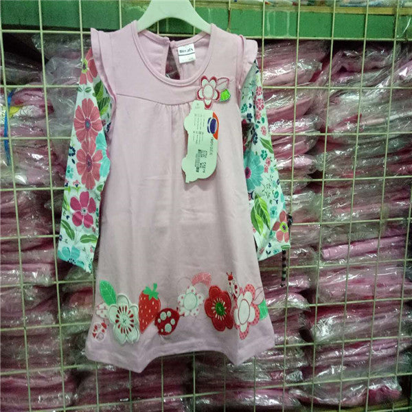 est design girls flower frocks children clothes hot dresses baby dresses long sleeve baby clothes-Dollar Bargains Online Shopping Australia