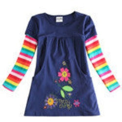 est design girls flower frocks children clothes hot dresses baby dresses long sleeve baby clothes-Dollar Bargains Online Shopping Australia