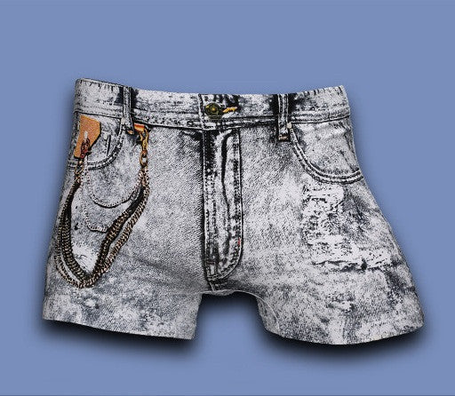Sexy Underwear Men Classic Printed Cotton Spandex Underpants Mens underwear Boxers Shorts Brand men's Boxer-Dollar Bargains Online Shopping Australia