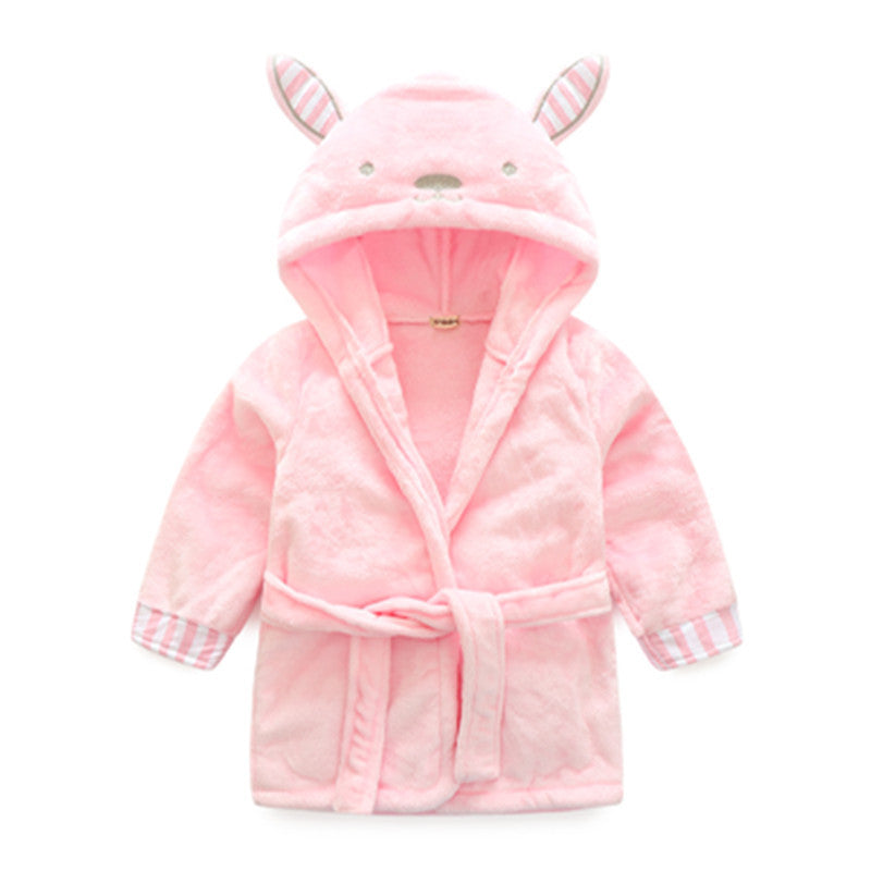 children's bathrobe Baby boy girl soft velvet robe pajamas coral children dress baby clothes-Dollar Bargains Online Shopping Australia