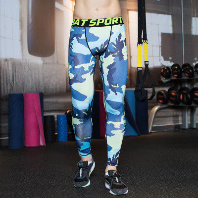 Camouflage Men Compression Tights Camo Pants Lycra Skinny Leggings G-ym Clothing Pants Fitness Jogger-Dollar Bargains Online Shopping Australia