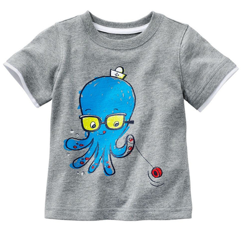 VIDMID 1-10Y Children's T shirt boys t-shirt Baby Clothing Little boy Summer shirt Tees Designer Cotton Cartoon Dinosaur brand-Dollar Bargains Online Shopping Australia