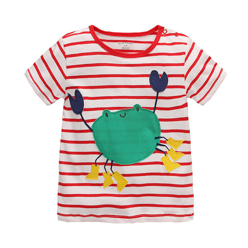 VIDMID 1-10Y Children's T shirt boys t-shirt Baby Clothing Little boy Summer shirt Tees Designer Cotton Cartoon Dinosaur brand-Dollar Bargains Online Shopping Australia