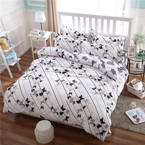 bedding set Autumn style duvet cover twin Full Queen Nordic style bedding bed linen flat sheet +duvet cover bedclothes clear out-Dollar Bargains Online Shopping Australia