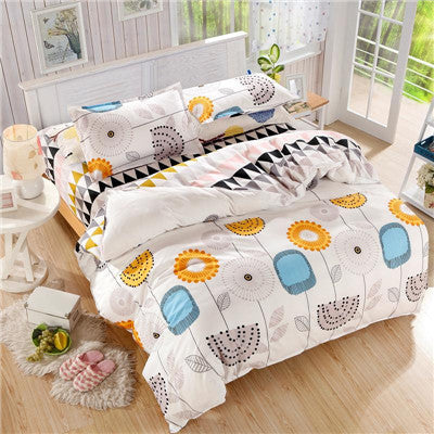 bedding set Autumn style duvet cover twin Full Queen Nordic style bedding bed linen flat sheet +duvet cover bedclothes clear out-Dollar Bargains Online Shopping Australia