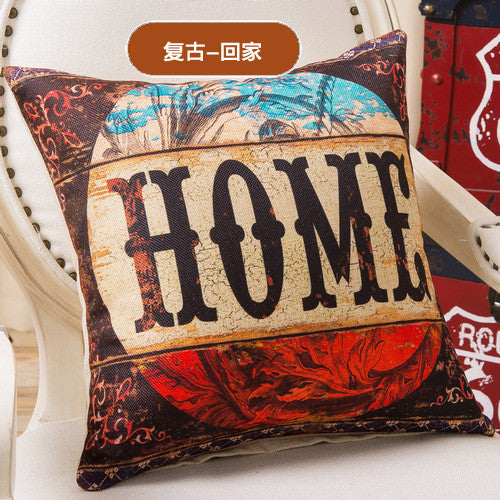 Arrival Home Decorative Sofa Cushion Throw Pillowcases 18" Vintage Cotton Linen Square Pillow AU61-Dollar Bargains Online Shopping Australia
