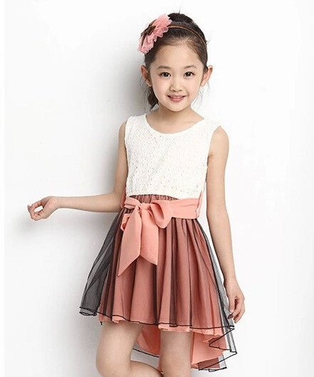 Girl Dress Fashion Patchwork Mermaid Sleeveless Lace Kids Dresses For 4-15Y Children Girls Summer Clothes-Dollar Bargains Online Shopping Australia