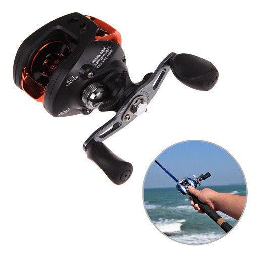 (Left and Right) PAF103 10+1BB Ball Bearings Hand Bait Casting Fishing Reel High Speed Bait Casting Pesca 6.3:1 Blue and Black-Dollar Bargains Online Shopping Australia