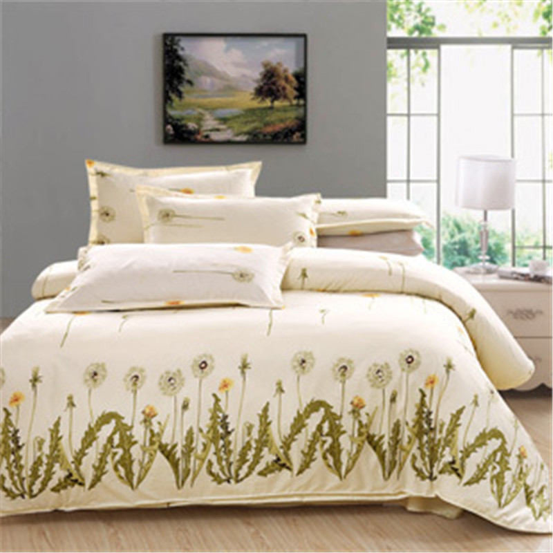 Summer bedding set Full/Queen/King size bed set duvet cover set reactive printed bed linen flat sheet bedclothes.-Dollar Bargains Online Shopping Australia