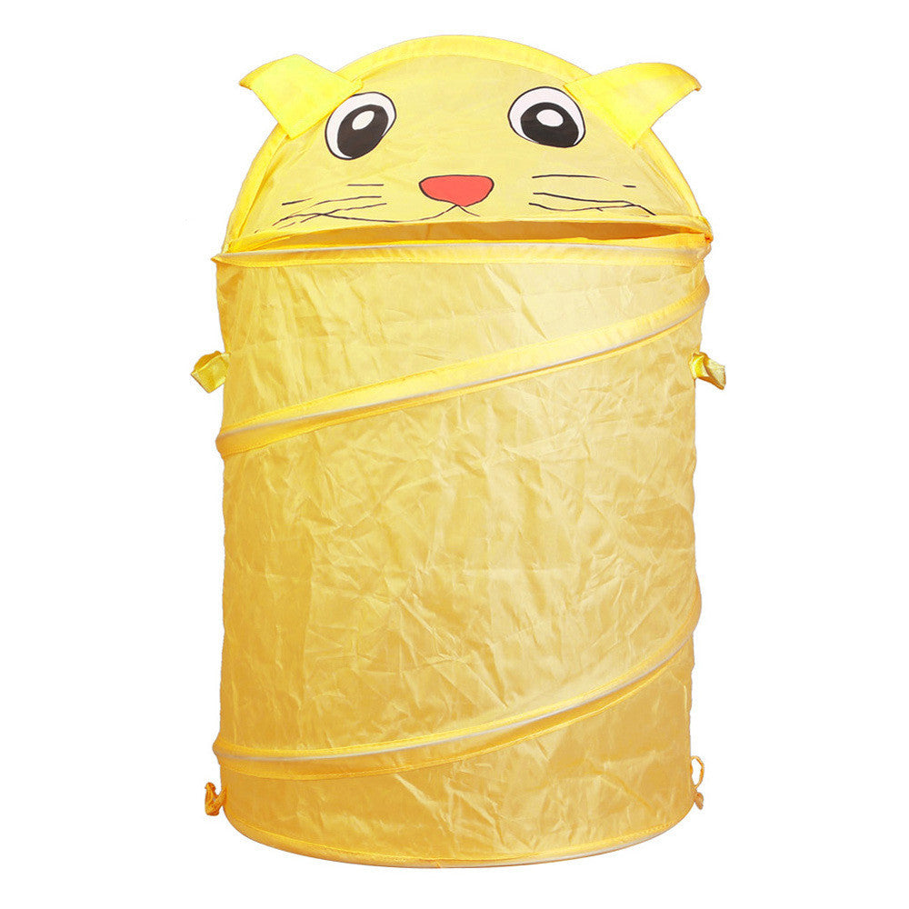 Cute Animal Storage Bucket Folding Cylinder Laundry Basket Toy Box 9 Style Toy Box Organizer Storage Bag-Dollar Bargains Online Shopping Australia
