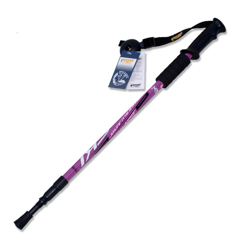 1PC Adjustable AntiShock Trekking Hiking Walking Stick Pole 3-section 66cm-135cm/ 26 " to 53 " with Drop-Dollar Bargains Online Shopping Australia
