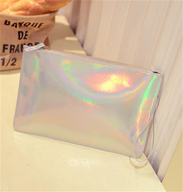 Women Handbags Fashion Women Laser Color Evening Bags Hologram Envelope Silver Pink Clutch HBF38-Dollar Bargains Online Shopping Australia