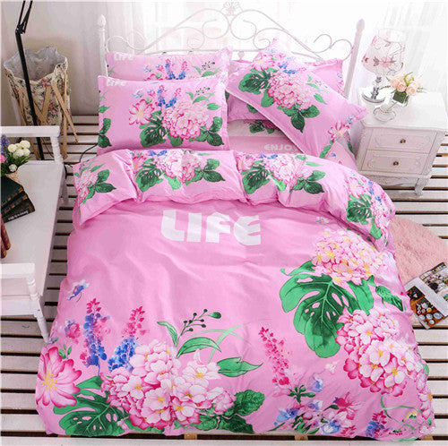 4/3 pcs cotton bedding kids owl boys/girls bedding set 3d bed linen duvet cover bed sheet pillowcases full/twin/queen size bed-Dollar Bargains Online Shopping Australia