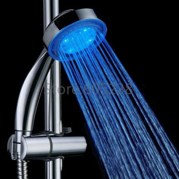 1Piece Novelty Heat Sensitive LED Shower Head Temperature Sensor Bath Sprinkler Powered By Water-Dollar Bargains Online Shopping Australia