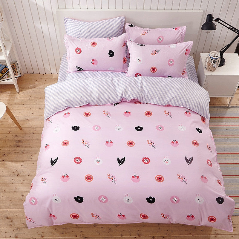 Love Heart bedding sets 3pcs/4pcs twin full queen star starry sky duvet cover set bedclothes polka dot red black yellow #2-Dollar Bargains Online Shopping Australia