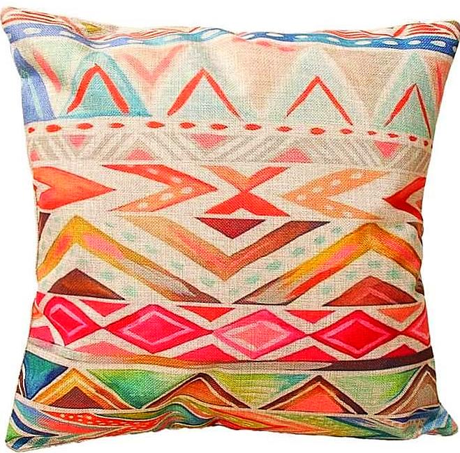 43*43cm 9 Styles Home Colorful Geometry Nature Home Cotton Linen Throw Pillow Case Cover Small Pillowcase-Dollar Bargains Online Shopping Australia