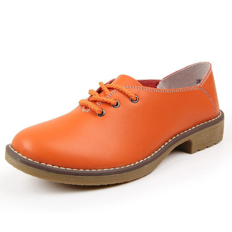Summer Women Oxfords Genuine Leather Shoes Lace Up Flats Woman flat La Summer Women Oxfords Genuine Leather Shoes Lace Up Flats Woman flat La
