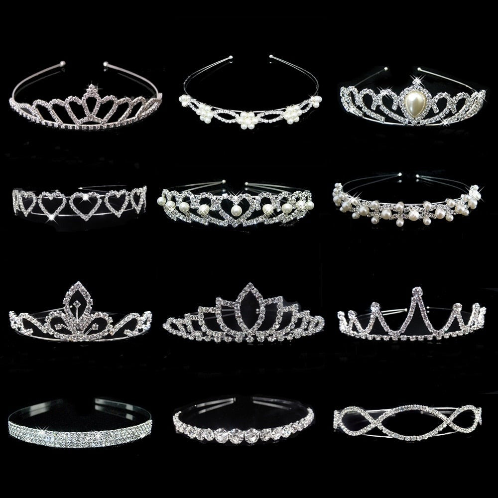 Princess Tiaras and Crowns Headband Kid Girls Lover Bridal Prom Crown Wedding Tiara Party Accessiories Hair Jewelry-Dollar Bargains Online Shopping Australia