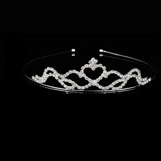 Children Tiaras and Crowns Headband Kids Girls Bridal Crystal Crown Wedding Party Accessiories Hair Jewelry Ornaments Headpiece-Dollar Bargains Online Shopping Australia