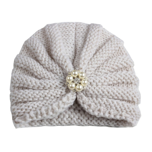 Knitted Winter Baby Hat for Girls Candy Color Bonnet Enfant Baby Beanie Turban Hats Newborn Baby Cap for Boys Accessories-Dollar Bargains Online Shopping Australia