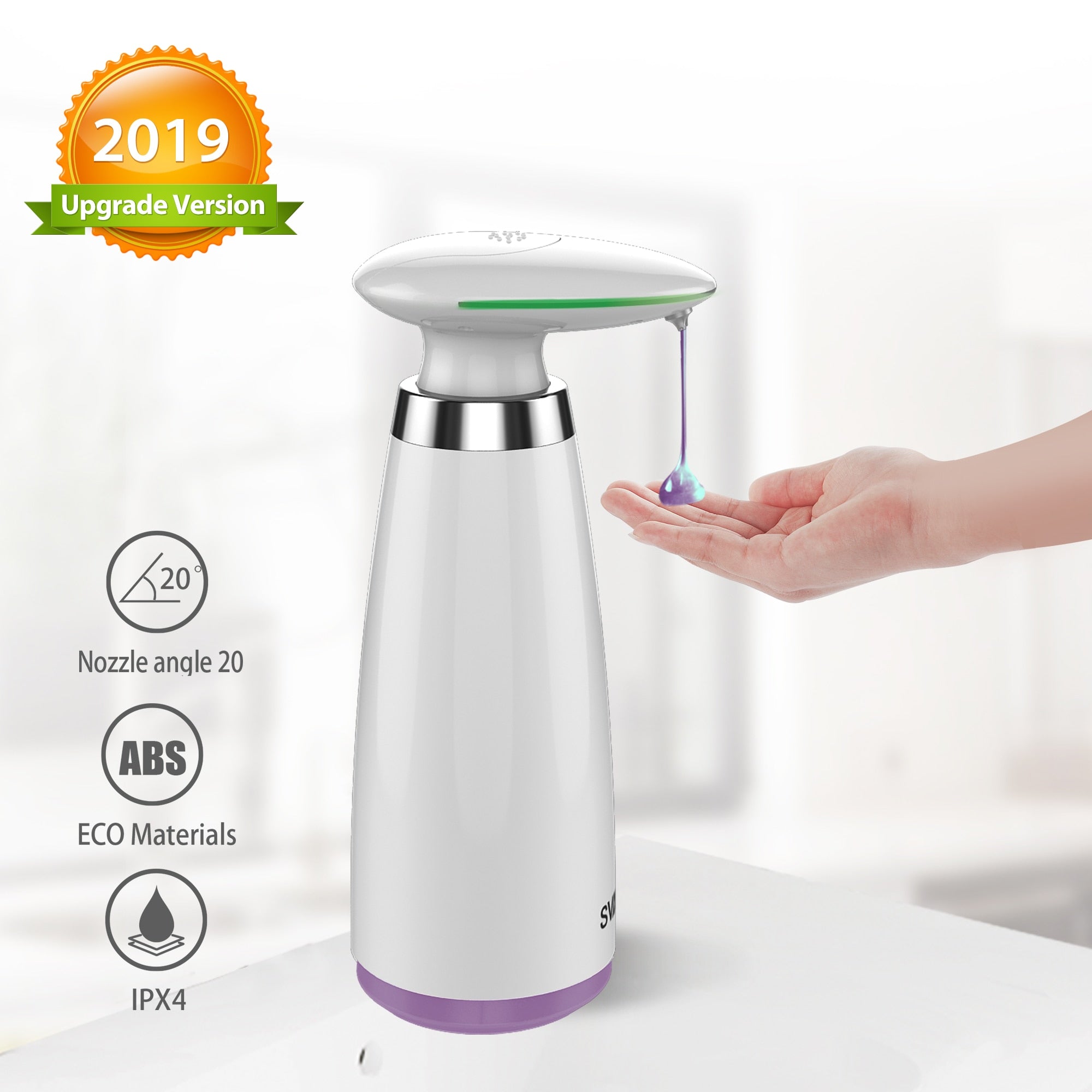 350ml Automatic Soap Dispenser Hand Touchless Sanitizer Bathroom Dispenser Smart Sensor Liquid Soap Dispenser for Kitchen-Dollar Bargains Online Shopping Australia