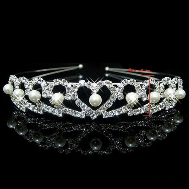 Princess Tiaras and Crowns Headband Kid Girls Lover Bridal Prom Crown Wedding Tiara Party Accessiories Hair Jewelry-Dollar Bargains Online Shopping Australia