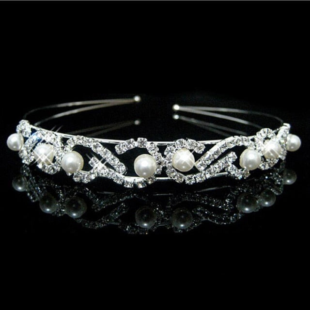 Princess Tiaras and Crowns Headband Kid Girls Lover Bridal Prom Crown Wedding Tiara Party Accessiories Hair Jewelry-Dollar Bargains Online Shopping Australia