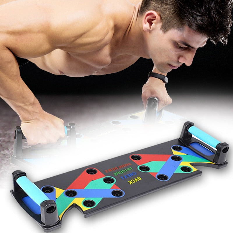 9 in 1 Push Up Rack Board Exercise at Home Body Building Comprehensive Fitness Equipment Gym Workout Training for Men Women-Dollar Bargains Online Shopping Australia
