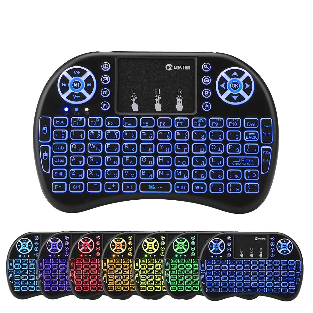 i8 Wireless Keyboard Russian English Hebrew Version i8+ 2.4GHz Air Mouse Touchpad Handheld for Android TV BOX Mini PC-Dollar Bargains Online Shopping Australia