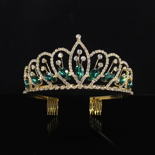 Luxury Crystal Bridal Tiaras Princess Crowns Queen Pageant Prom Gold Rhinestone Women Wedding Hair Accessory-Dollar Bargains Online Shopping Australia