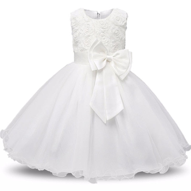 Baby Girls Sequins Flower Party Tutu Dress Clothes Children Girls Wedding Birthday Dress Clothing Infant Kids Christmas Costume-Dollar Bargains Online Shopping Australia