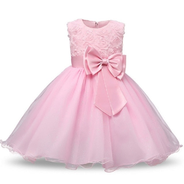 Baby Girls Sequins Flower Party Tutu Dress Clothes Children Girls Wedding Birthday Dress Clothing Infant Kids Christmas Costume-Dollar Bargains Online Shopping Australia