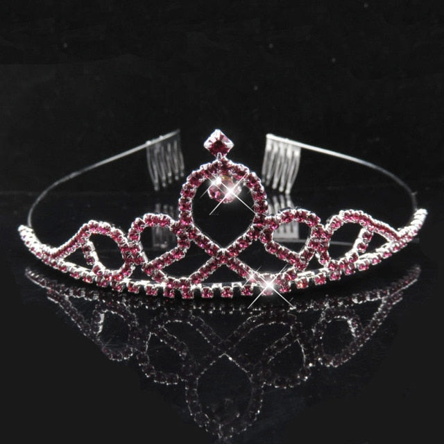 Crystal Bridal Tiaras and Crowns Princess Gold Tiara Rhinestone Wedding Hair Accessories Birthday Prom Hair Jewelry-Dollar Bargains Online Shopping Australia