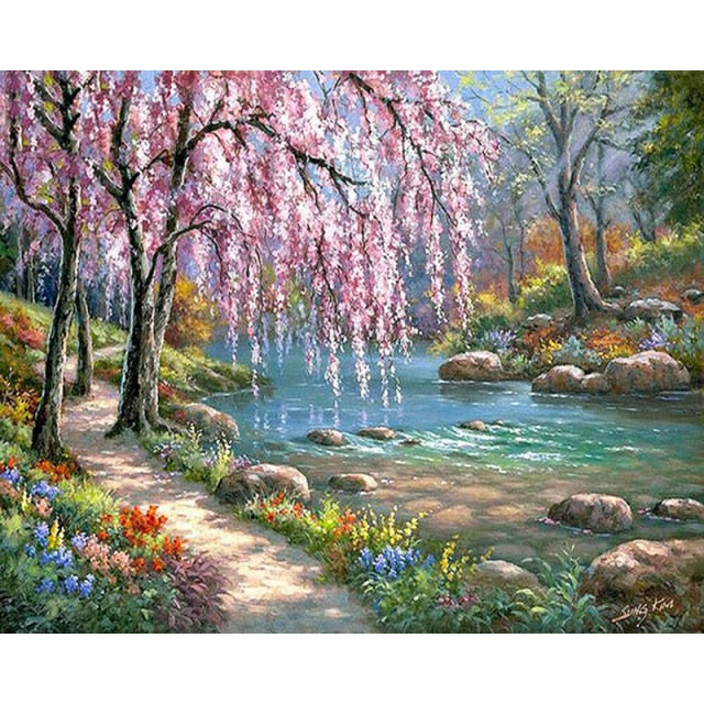 DIY Painting By Numbers Picture Colouring Zero Basis HandPainted Oil Painting Unique Gift Home Decor-Dollar Bargains Online Shopping Australia