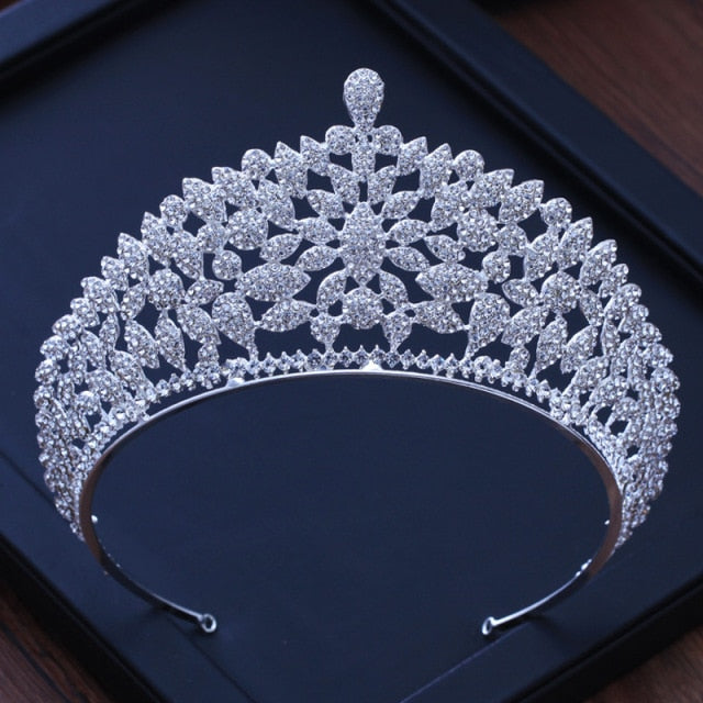 Diverse Silver Color Gold Crystal Crowns Bride tiara Fashion Queen For Wedding Crown Headpiece Wedding Hair Jewelry Accessories-Dollar Bargains Online Shopping Australia