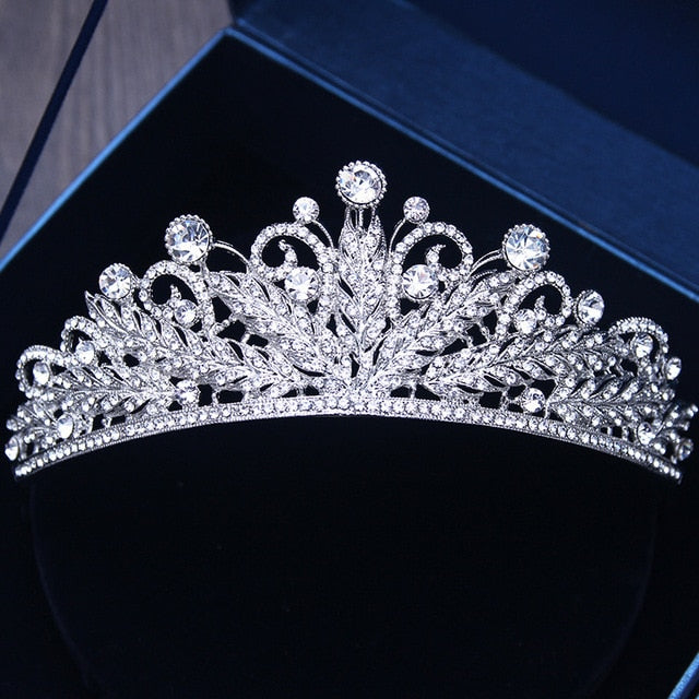 Diverse Silver Color Gold Crystal Crowns Bride tiara Fashion Queen For Wedding Crown Headpiece Wedding Hair Jewelry Accessories-Dollar Bargains Online Shopping Australia