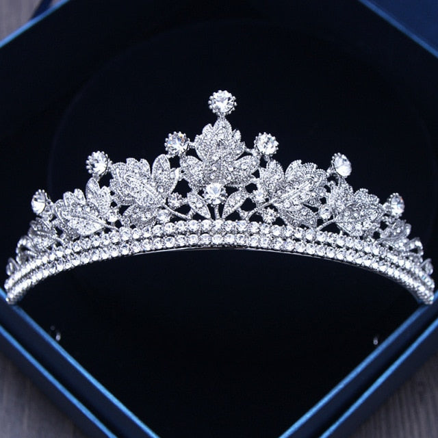 Diverse Silver Color Gold Crystal Crowns Bride tiara Fashion Queen For Wedding Crown Headpiece Wedding Hair Jewelry Accessories-Dollar Bargains Online Shopping Australia