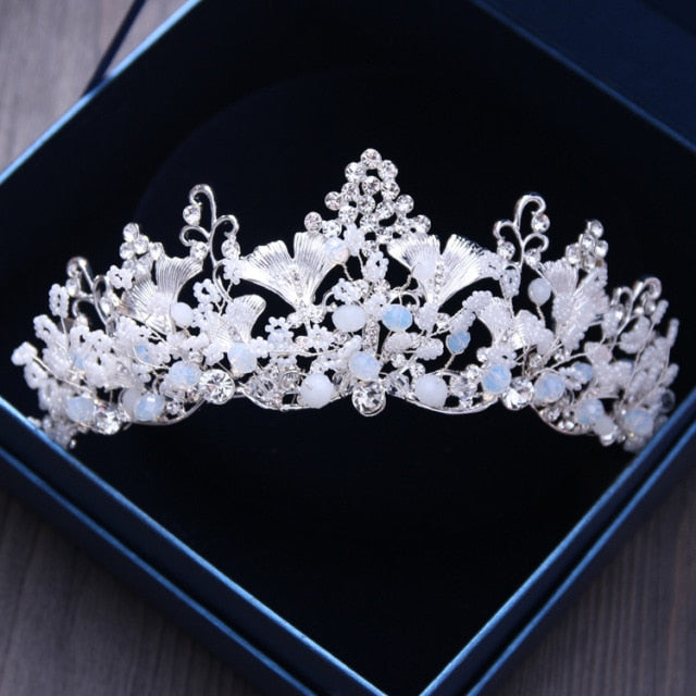 Diverse Silver Color Gold Crystal Crowns Bride tiara Fashion Queen For Wedding Crown Headpiece Wedding Hair Jewelry Accessories-Dollar Bargains Online Shopping Australia