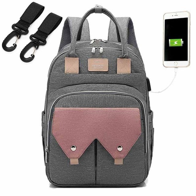 Nappy Backpack Bag Mummy Large Capacity Bag Mom Baby Multi-function Waterproof Outdoor Travel Diaper Bags For Baby Care-Dollar Bargains Online Shopping Australia
