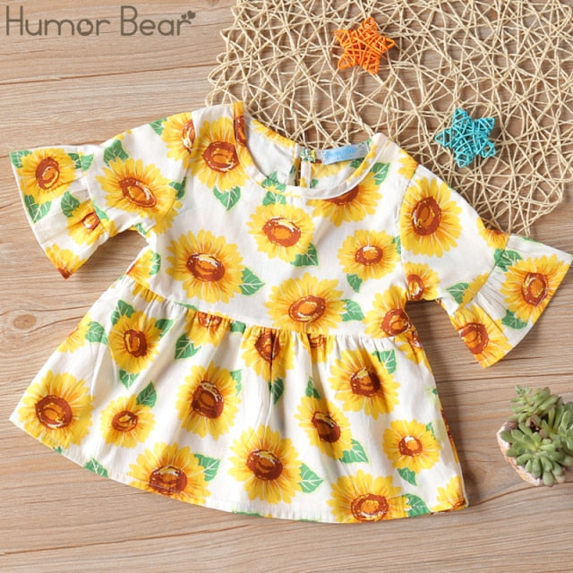 Girls Dress Sleeveless Baby Kids Clothes Summer Children Clothing Leaf Embroidery Girl Clothes Toddler Dresses-Dollar Bargains Online Shopping Australia