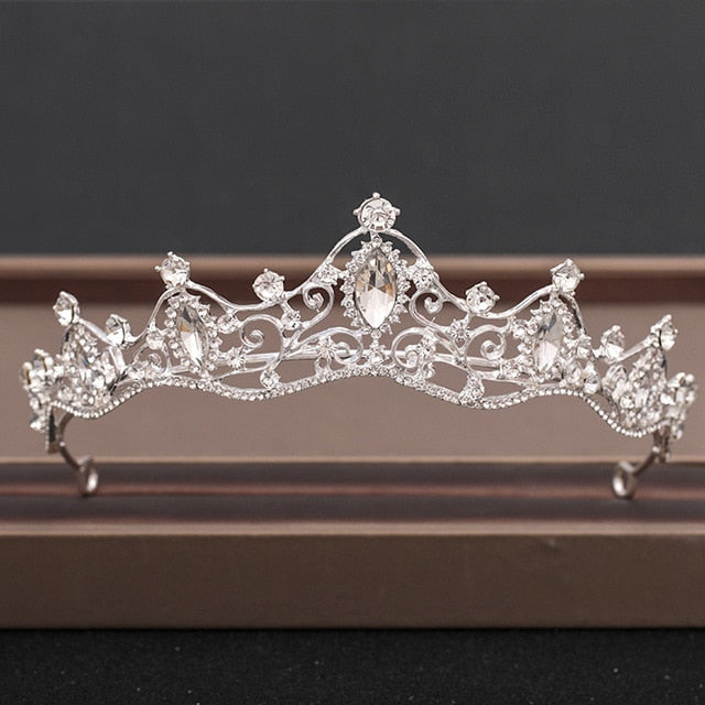 Wedding Crown Hair Jewelry Bridal Headpiece woman Baroque Rhinestones Crystal Tiaras Bride Party Crowns Wedding Hair Accessories-Dollar Bargains Online Shopping Australia