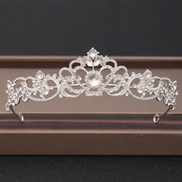 Wedding Crown Hair Jewelry Bridal Headpiece woman Baroque Rhinestones Crystal Tiaras Bride Party Crowns Wedding Hair Accessories-Dollar Bargains Online Shopping Australia