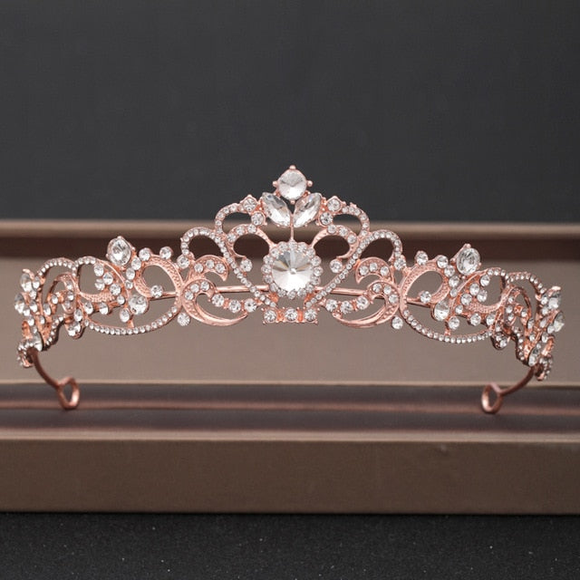 Wedding Crown Hair Jewelry Bridal Headpiece woman Baroque Rhinestones Crystal Tiaras Bride Party Crowns Wedding Hair Accessories-Dollar Bargains Online Shopping Australia