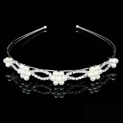 Princess Wedding Bridal Bridesmaid Tiara Crown Headband Girls Crystal Rhinestone Jewelry hair Accessories Bride Head Ornament-Dollar Bargains Online Shopping Australia