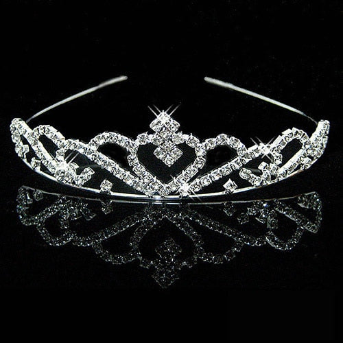 Princess Wedding Bridal Bridesmaid Tiara Crown Headband Girls Crystal Rhinestone Jewelry hair Accessories Bride Head Ornament-Dollar Bargains Online Shopping Australia